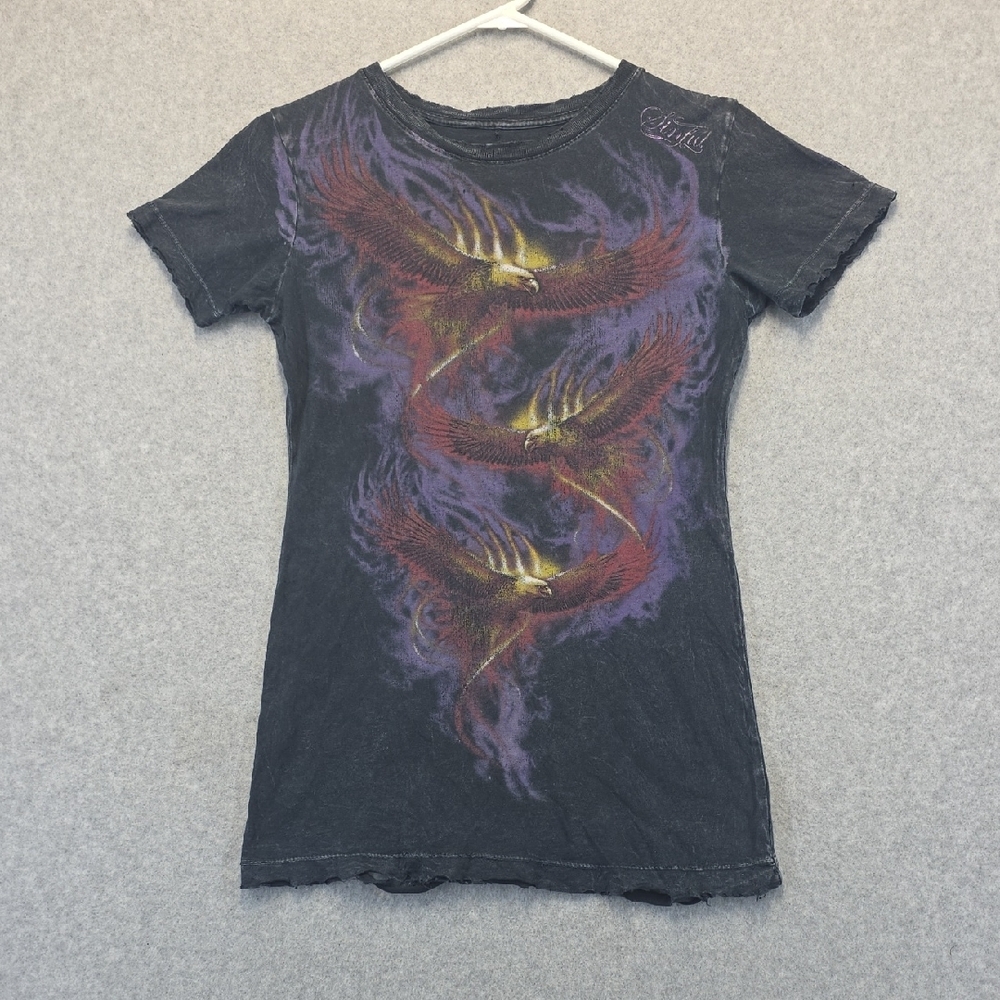 Sinful Phoenix Graphic T-Shirt Women’s Medium Made in USA